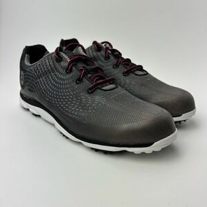 FootJoy Empower Golf Shoes Women's 8 Medium Gray Black Pink Lace Up Spikeless